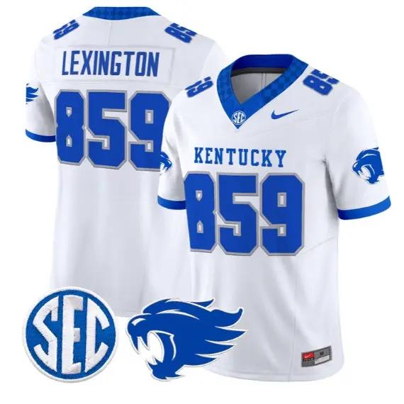 Lexington Kentucky #859 Kentucky Wildcats Jersey 2026 Limited Stitched by My Store NCAA Football Jerseys
