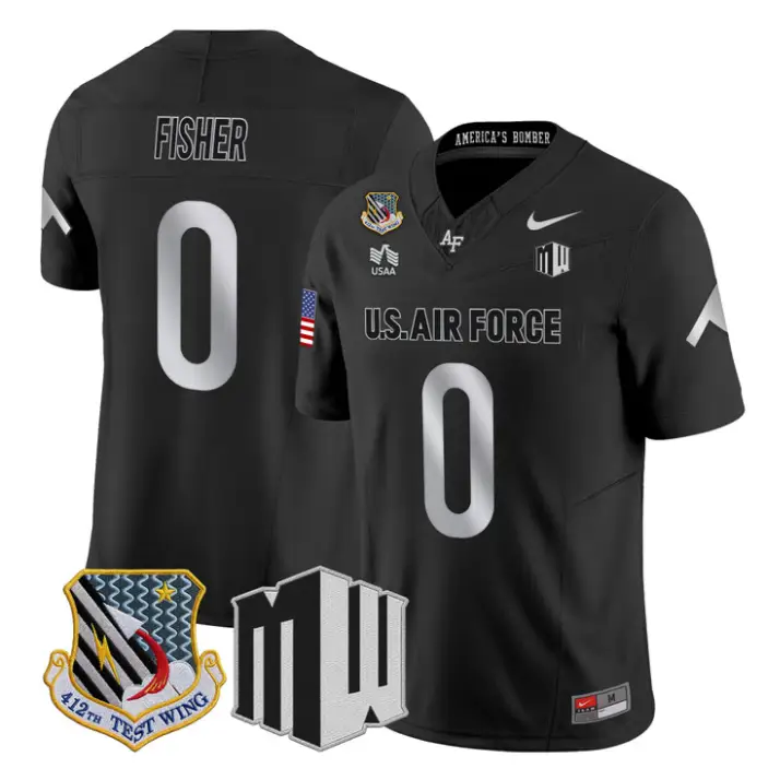 Luke Fisher Jersey #0 Air Force Falcons 2026 Vapor Limited All Stitched 1 Luke Fisher Jersey #0 Air Force Falcons 2026 Vapor Limited All Stitched by My Store NCAA Football Jerseys