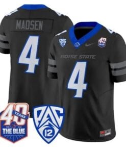 Maddux Madsen Jersey #4 Boise State Broncos 2026 Limited Stitched by My Store NCAA Football Jerseys