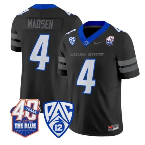 Maddux Madsen Jersey #4 Boise State Broncos 2026 Limited Stitched by My Store NCAA Football Jerseys