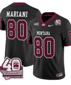 Marc Mariani Jersey #80 Montana Grizzlies 2026 Limited All Stitched by My Store NCAA Football Jerseys