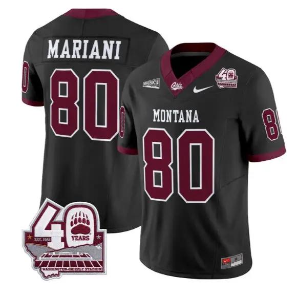 Marc Mariani Jersey #80 Montana Grizzlies 2026 Limited All Stitched by My Store NCAA Football Jerseys
