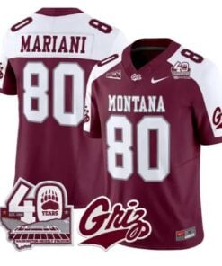 Marc Mariani Jersey #80 Montana Grizzlies 2026 Limited All Stitched by My Store NCAA Football Jerseys