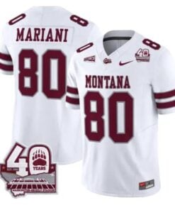Marc Mariani Jersey #80 Montana Grizzlies 2026 Limited All Stitched by My Store NCAA Football Jerseys