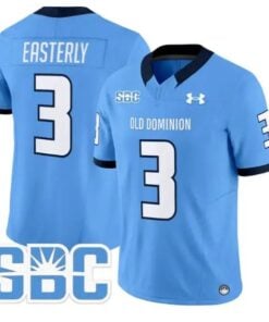 Mario Easterly Jersey #3 Old Dominion Monarchs 2026 Limited Stitched by My Store NCAA Football Jerseys