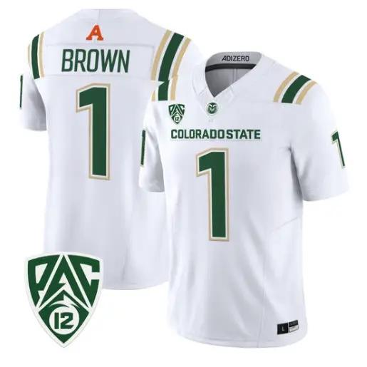 Mel Brown Jersey #1 Colorado State Rams 2026 Vapor Limited Stitched 3 Mel Brown Jersey #1 Colorado State Rams 2026 Vapor Limited Stitched by My Store NCAA Football Jerseys