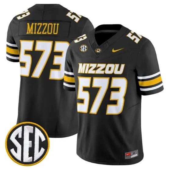Mizzou Jersey #573 Missouri Tigers Jersey 2026 Vapor Limited Stitched by My Store NCAA Football Jerseys