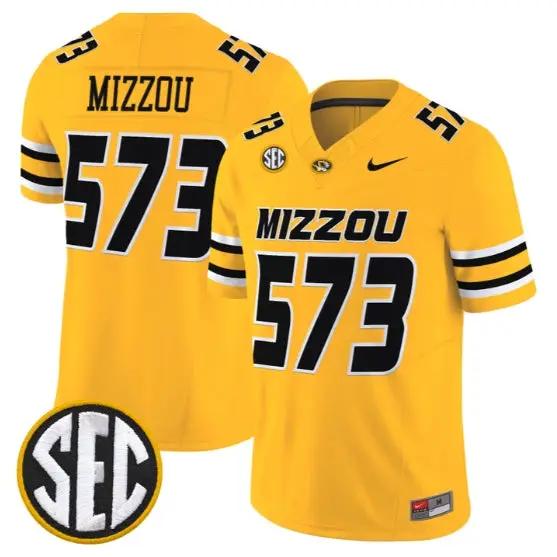 Mizzou Jersey #573 Missouri Tigers Jersey 2026 Vapor Limited Stitched by My Store NCAA Football Jerseys