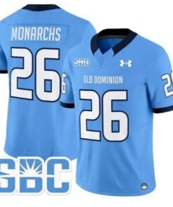 Monarchs Jersey #26 Old Dominion Monarchs 2026 Limited All Stitched by My Store NCAA Football Jerseys