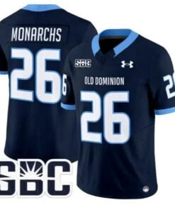 Monarchs Jersey #26 Old Dominion Monarchs 2026 Limited All Stitched by My Store NCAA Football Jerseys