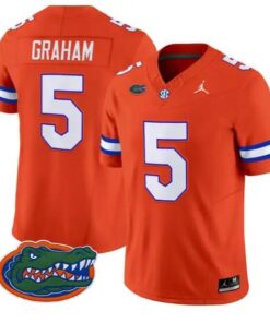 Myles Graham #5 Florida Gators Jersey 2026 Vapor Limited Stitched by My Store NCAA Football Jerseys
