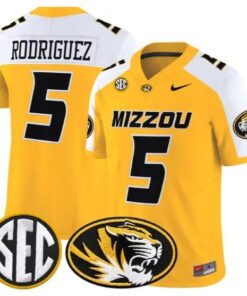 Nicholas Rodriguez #5 Missouri Tigers Jersey 2026 Limited Stitched by My Store NCAA Football Jerseys
