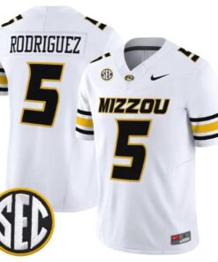 Nicholas Rodriguez #5 Missouri Tigers Jersey 2026 Limited Stitched by My Store NCAA Football Jerseys