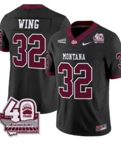 Peyton Wing Jersey #32 Montana Grizzlies 2026 Limited All Stitched by My Store NCAA Football Jerseys