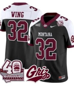 Peyton Wing Jersey #32 Montana Grizzlies 2026 Limited All Stitched by My Store NCAA Football Jerseys