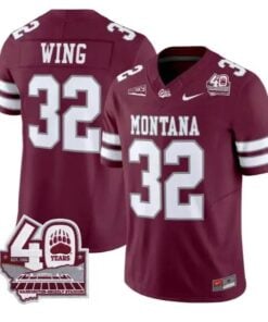 Peyton Wing Jersey #32 Montana Grizzlies 2026 Limited All Stitched by My Store NCAA Football Jerseys