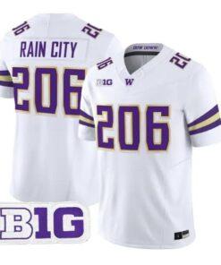 Rain City #206 Washington Huskies Jersey 2026 Limited All Stitched by My Store NCAA Football Jerseys