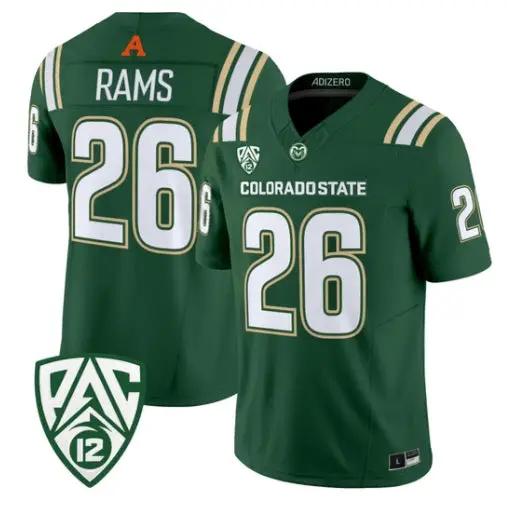 Rams Jersey #26 Colorado State Rams 2026 Vapor Limited All Stitched 2 Rams Jersey #26 Colorado State Rams 2026 Vapor Limited All Stitched by My Store NCAA Football Jerseys