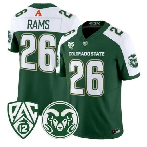 Rams Jersey #26 Colorado State Rams 2026 Vapor Limited All Stitched 1 Rams Jersey #26 Colorado State Rams 2026 Vapor Limited All Stitched by My Store NCAA Football Jerseys