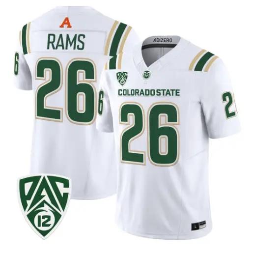 Rams Jersey #26 Colorado State Rams 2026 Vapor Limited All Stitched 3 Rams Jersey #26 Colorado State Rams 2026 Vapor Limited All Stitched by My Store NCAA Football Jerseys