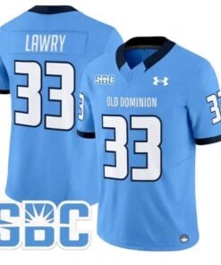 Ray Lawry Jersey #33 Old Dominion Monarchs 2026 Limited All Stitched by My Store NCAA Football Jerseys