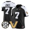 Ricardo Jones Jersey #7 Vanderbilt Commodores 2026 Vapor V2 Stitched by My Store NCAA Football Jerseys