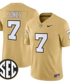 Ricardo Jones Jersey #7 Vanderbilt Commodores 2026 Vapor V2 Stitched by My Store NCAA Football Jerseys