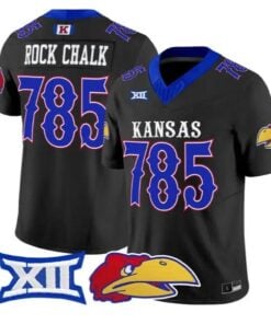 Rock Chalk Jersey #785 Kansas Jayhawks 2026 Vapor Limited Stitched by My Store NCAA Football Jerseys