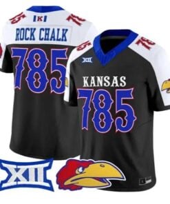 Rock Chalk Jersey #785 Kansas Jayhawks 2026 Vapor Limited Stitched by My Store NCAA Football Jerseys