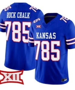 Rock Chalk Jersey #785 Kansas Jayhawks 2026 Vapor Limited Stitched by My Store NCAA Football Jerseys