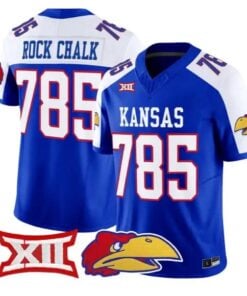 Rock Chalk Jersey #785 Kansas Jayhawks 2026 Vapor Limited Stitched by My Store NCAA Football Jerseys