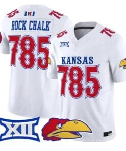 Rock Chalk Jersey #785 Kansas Jayhawks 2026 Vapor Limited Stitched by My Store NCAA Football Jerseys