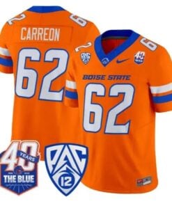 Roger Carreon Jersey #62 Boise State Broncos 2026 Limited Stitched by My Store NCAA Football Jerseys