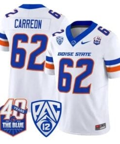 Roger Carreon Jersey #62 Boise State Broncos 2026 Limited Stitched by My Store NCAA Football Jerseys