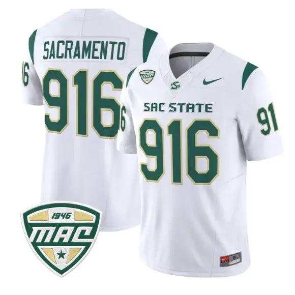 Sacramento Jersey #916 Sacramento State Hornets 2026 Vapor Stitched by My Store NCAA Football Jerseys