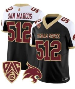 San Marcos Jersey #512 Texas State Bobcats 2026 Vapor All Stitched by My Store NCAA Football Jerseys