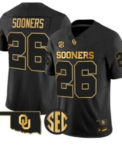 Sooners #26 Oklahoma Sooners Jersey 2026 Vapor Limited All Stitched by My Store NCAA Football Jerseys