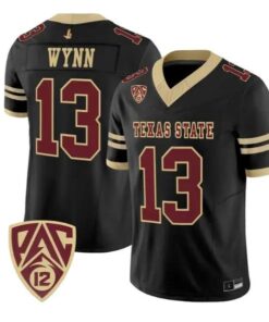 Spergon Wynn Jersey #13 Texas State Bobcats 2026 Vapor All Stitched by My Store NCAA Football Jerseys