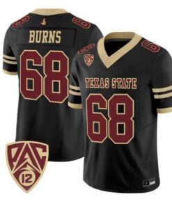Sully Burns Jersey #68 Texas State Bobcats 2026 Vapor All Stitched by My Store NCAA Football Jerseys