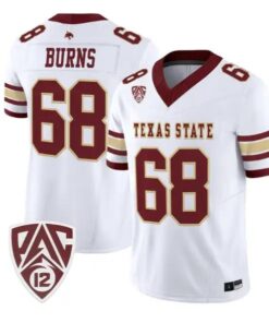 Sully Burns Jersey #68 Texas State Bobcats 2026 Vapor All Stitched by My Store NCAA Football Jerseys