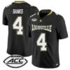 TJ Banks Jersey #4 Louisville Cardinals 2026 For The Ville Vapor All Stitched by My Store NCAA Football Jerseys