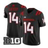 TJ Lateef #14 Nebraska Cornhuskers Jersey 2026 Alter All-black Limited Stitched by My Store NCAA Football Jerseys