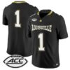 Team Jersey #1 Louisville Cardinals 2026 For The Ville Vapor All Stitched by My Store NCAA Football Jerseys