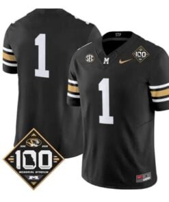TeamJersey #1 Missouri Tigers 100th Anniversary 2026 Edition Vapor Stitched by My Store NCAA Football Jerseys