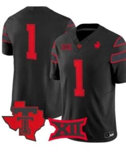 Team Jersey #1 Texas Tech Red Raiders 2026 Vapor Limited All Stitched by My Store NCAA Football Jerseys