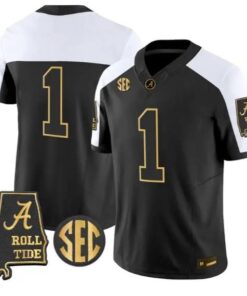 Team Jersey #1 Alabama Crimson Tide Jersey 2026 Alabama Map Stitched by My Store NCAA Football Jerseys