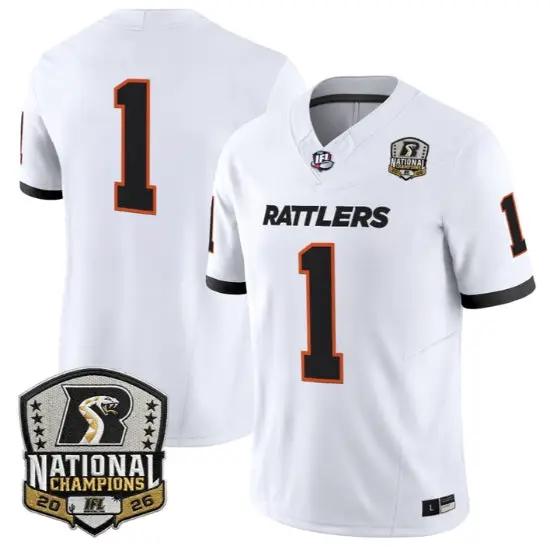 Team Jersey #1 Arizona Rattlers 2026 National Patch All Stitched by My Store NCAA Football Jerseys