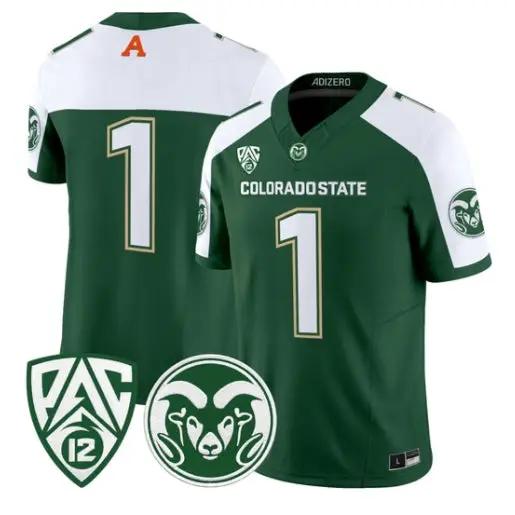 Team Jersey #1 Colorado State Rams 2026 Vapor Limited All Stitched 1 Team Jersey #1 Colorado State Rams 2026 Vapor Limited All Stitched by My Store NCAA Football Jerseys
