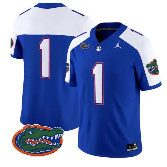 Team Jersey #1 Florida Gators Jersey 2026 Vapor Limited Stitched by My Store NCAA Football Jerseys