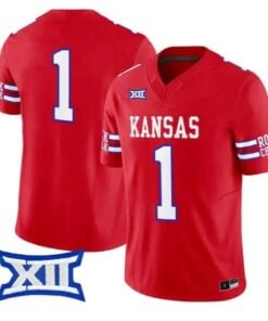 Team Jersey #1 Kansas Jayhawks 2026 Vapor Limited All Stitched by My Store NCAA Football Jerseys